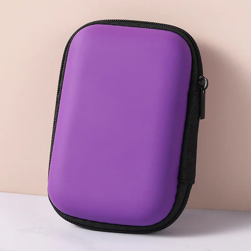 Sundries Travel Storage Bag Charging Case for Earphone Package Zipper Bag Portable Travel Cable Organizer Electronics Storage